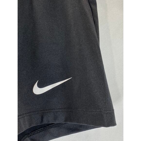 NIKE Women's Black Swoosh-Logo Team Boy Pull-On Running Shorts SZ S - Picture 3 of 5